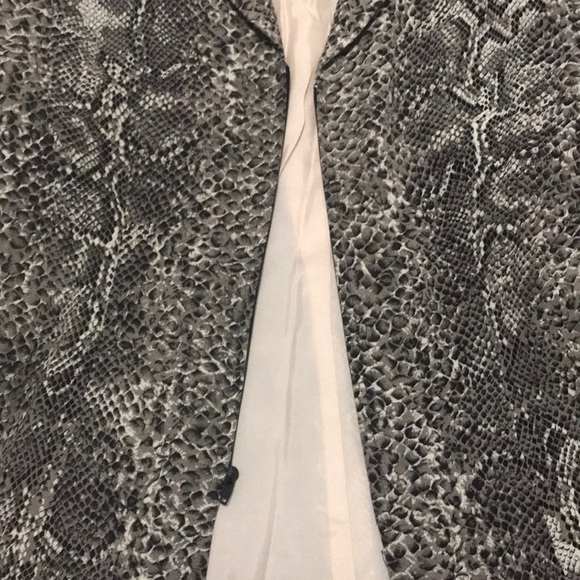 Vintage snakeskin python print zipper blazer - Picture 6 of 6